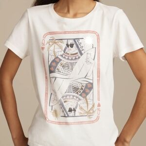 Lucky Brand Surf Queen Of Hearts Graphic On Front